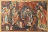 DESIGNER UNKNOWN. GOLD BAR CIGARETTES / HATAMEN CIGARETTES. 21x30 inches, 53x77 cm.